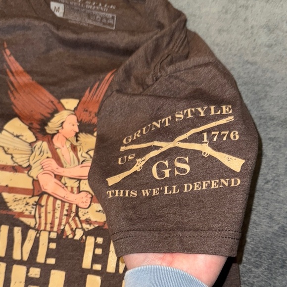 Grunt Style -Women’s Brown Graphic T-Shirt size Medium - Picture 9 of 10